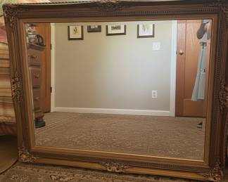 Ornate Gilt Wood Mirror