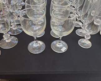 Bohemia Crystal "Claudia" Pattern Glassware Set