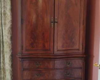 Thomasville Flame Mahogany Armoire with Drawers