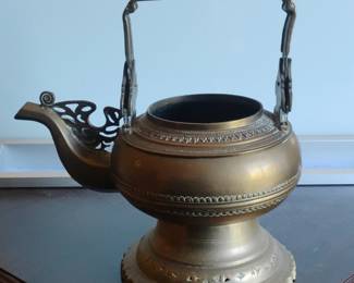 Antique Brass Oil Lamp or Kettle