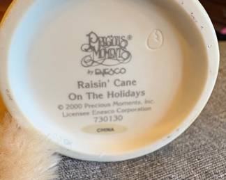Precious Moments "Raisin' Cane On The Holidays" Figurine