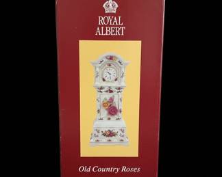 Royal Albert Old Country Roses Grandfather Clock