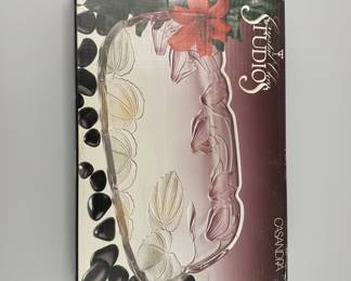 Crystal Clear Studios Casandra Pattern Serving Platter