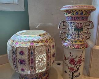 Qianlong Period Famille Rose Reticulated Vase