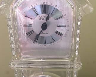 Godinger Crystal Legends Quartz Grandfather Clock