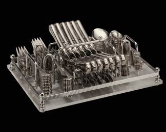 Wm. A. Rogers Silverplated Flatware Caddy