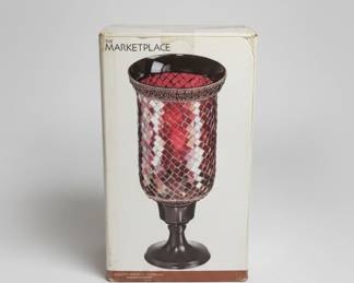 PartyLite Global Fusion Mosaic Hurricane Candle Holder