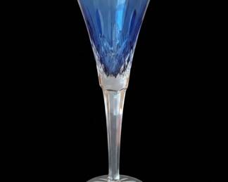 Waterford Crystal "Lismore Pops Cobalt Blue" Flute Glass