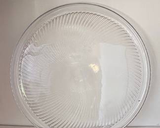 Swirl Glass Large Serving Plate