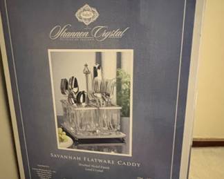 Shannon Crystal Savannah Flatware Caddy