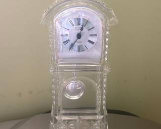 Godinger Crystal Legends Quartz Grandfather Clock