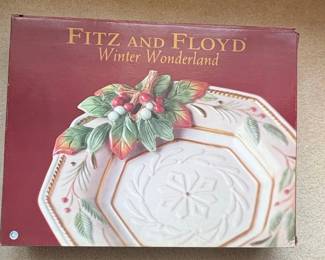 Fitz and Floyd Winter Wonderland Serving Platter