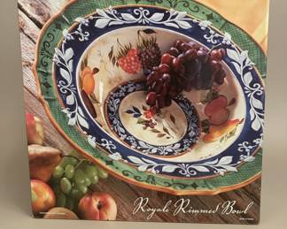 Fitz and Floyd Royale RImmed Bowl