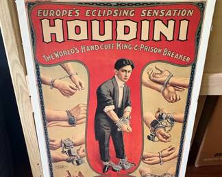 Houdini "Europe's Eclipsing Sensation" Poster