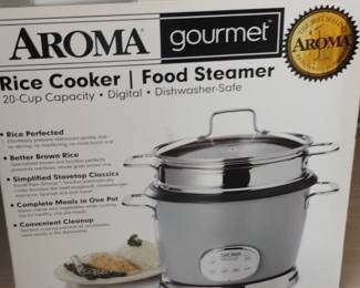Aroma Cup Digital Rice Cooker and Food Steamer