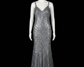 Silver Sequin Mermaid Gown
