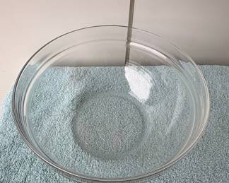 Clear Glass Mixing Bowl Set