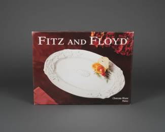 Fitz and Floyd Chateau Blanc Large Oval Platter