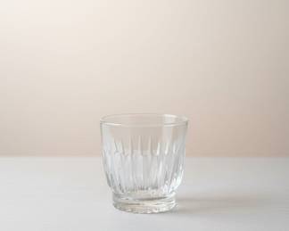 Glass Tumbler with Fluted Design
