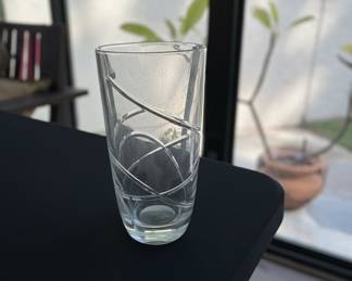 Lenox Crystal Tumbler with Swirl Design