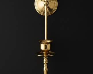 Vintage Brass Wall Sconce Candle Holder