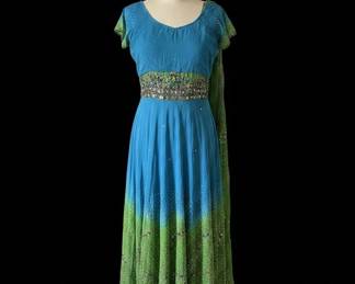 Embellished Ombre Silk Lehenga or Anarkali Suit second image