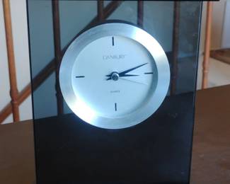 Danbury Quartz Glass Mantel Clock
