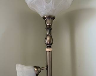 Signature Design by Ashley Gavivi Torchiere Floor Lamp with Accent Light
