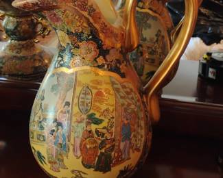 Satsuma Style Porcelain Pitcher