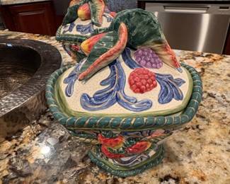 Fitz and Floyd Harvest Fruits Tureen