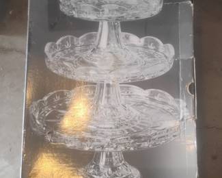 Royal Limited 24% Lead Crystal Stackable Cake Stand