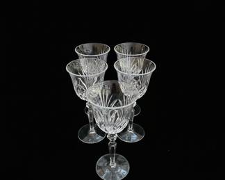 Crystal Wine Glasses Set of 6 - Mikasa Park Avenue Pattern