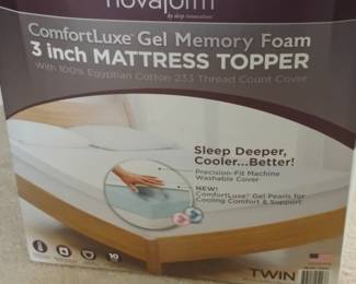 Novaform ComfortLuxe Gel Memory Foam inch Mattress Topper Twin