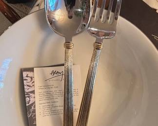 Michael Aram Wheat Serving Set - Gold