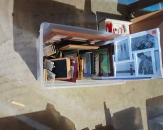 Three totes full of picture frames - 90% of them are brand new 