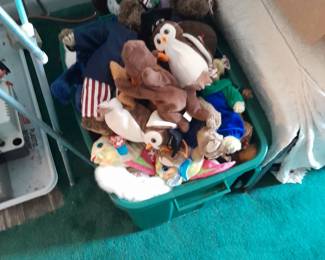 tons of beanie babies