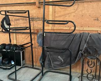 Like new saddle racks, horse blanket 