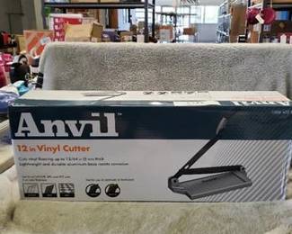 12 in. Steel Hand Tool Luxury Vinyl Tile (LVT) Cutter for LVT, VCT, SPC Flooring