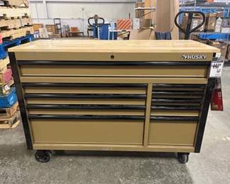 Heavy Duty 52 in. W 9-Drawer Matte Tan Rolling Tool Cabinet