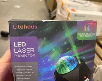 Multi-Color Sound Reactive USB Powered Galaxy Wave Projector