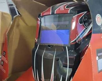 Lincoln Electric Auto Darkening Variable Shade Red Welding Helmet