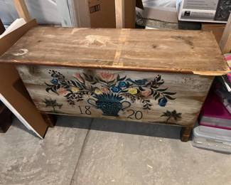 Antique wood bench