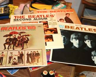 Early Beatles Albums including their first LP