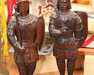 Wooden Hand Carved figurines of Constantine XI Palaiologos