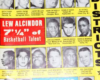 1964 High School Basketball Magazine with a young Kareem Abdul Jabbar