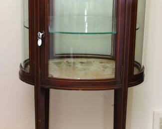 Oval Shaped Vitrine Display Cabinet - 360 Degree View