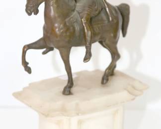 Bronze on Marble Sculpture Marcus Aurelius
