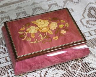Music Box with Floral Design