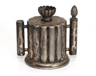 Vintage Inkwell or Candle - Silver