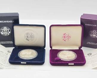 700  2 American Eagle Silver Bullion Coins